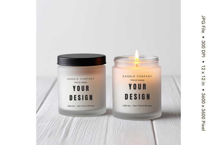 Candle Mockup Image 22