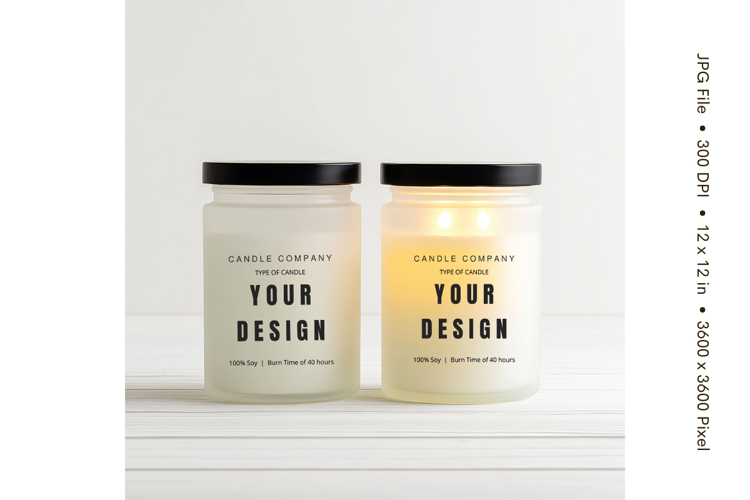 Candle Mockup Image 21