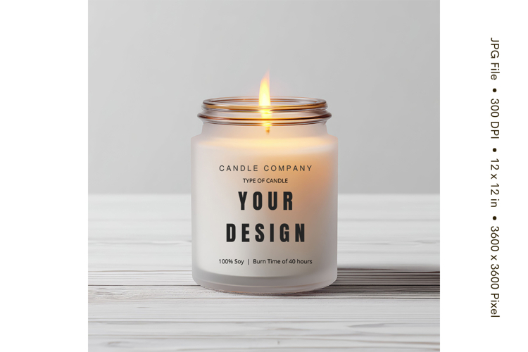 Candle Mockup Image 19