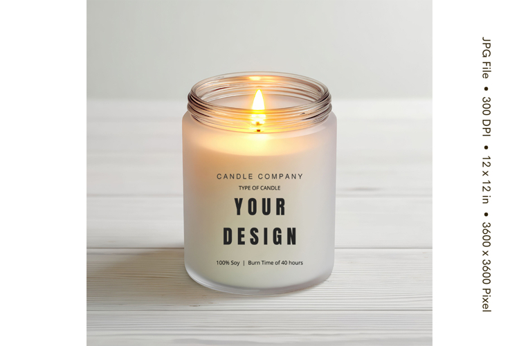 Candle Label Mockup Christmas Soy Jar Candle Amber Cozy_32