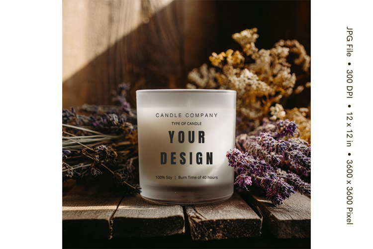 Candle Mockup Image 15