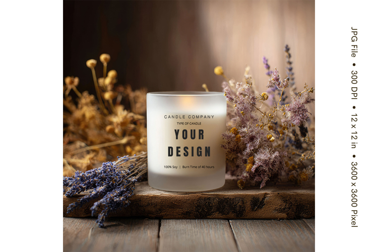 Candle Mockup Image 14