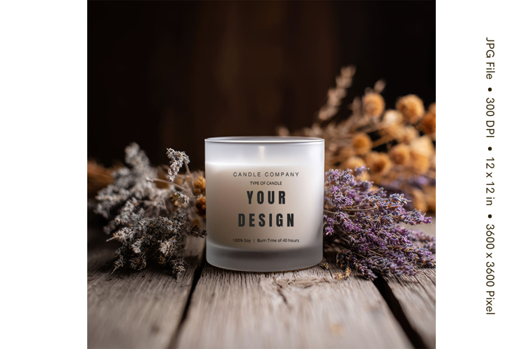 Candle Mockup Image 13
