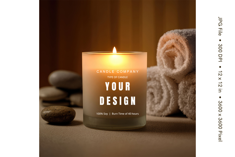 Candle Mockup Image 11