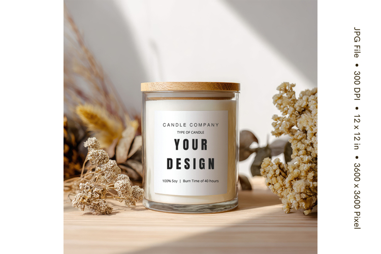 Candle Mockup Image 17