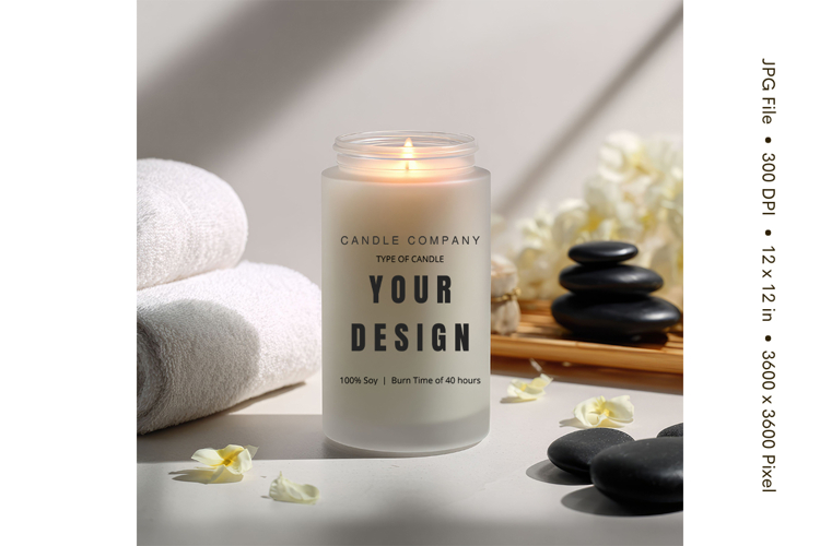 Candle Mockup Image 7