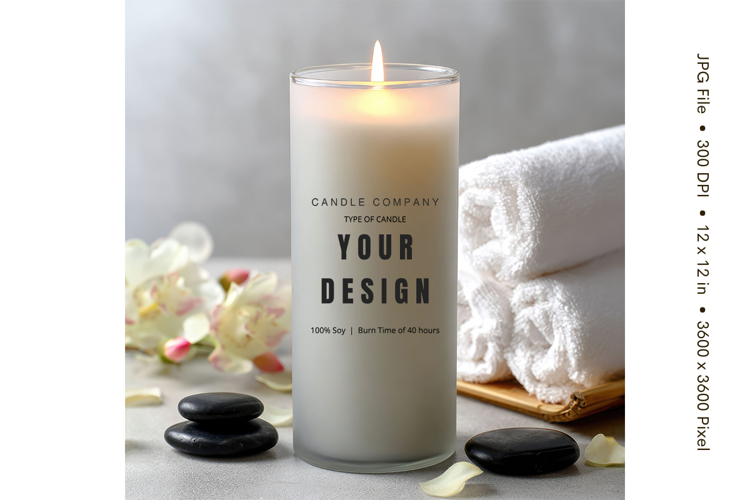 Candle Mockup Image 5