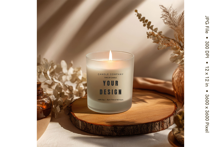 Candle Mockup Image 23