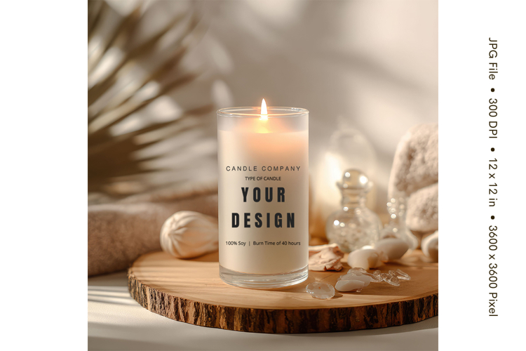 Candle Mockup Image 22