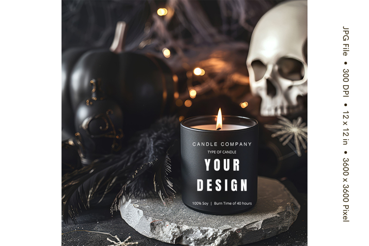 Candle Mockup Image 19