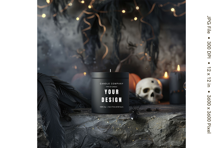 Candle Mockup Image 17