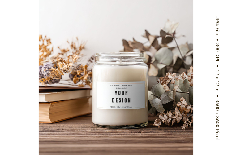 Candle Mockup Image 15