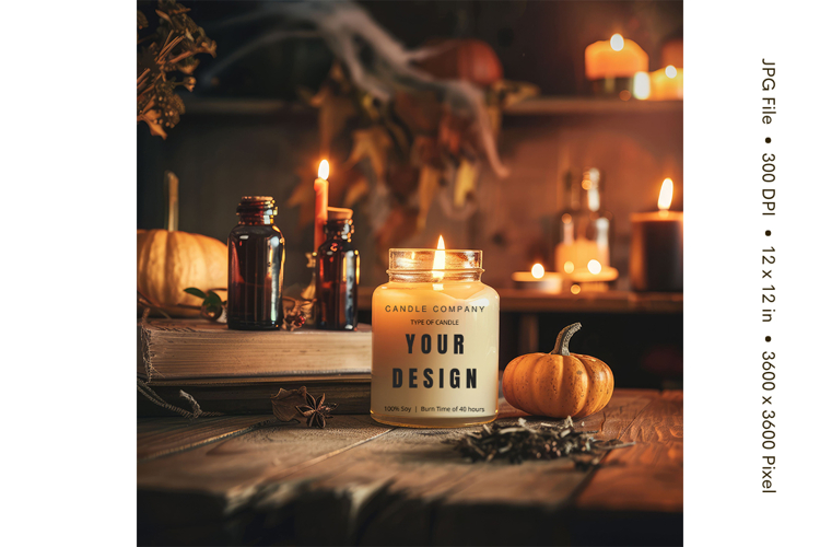 Candle Mockup Image 7