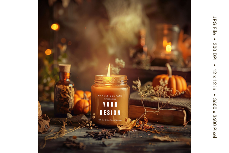 Candle Mockup Image 5
