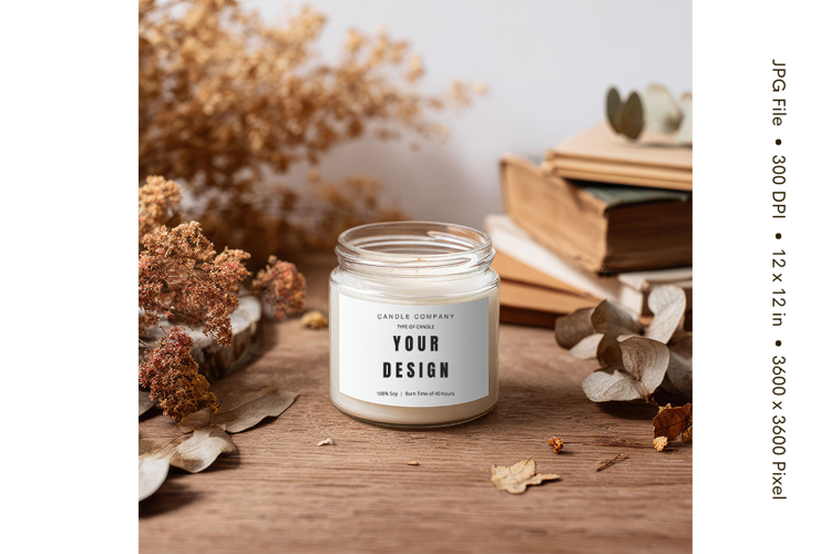 Candle Mockup Image 14