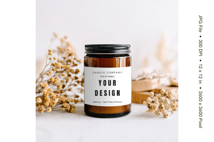 Candle Mockup Image 24