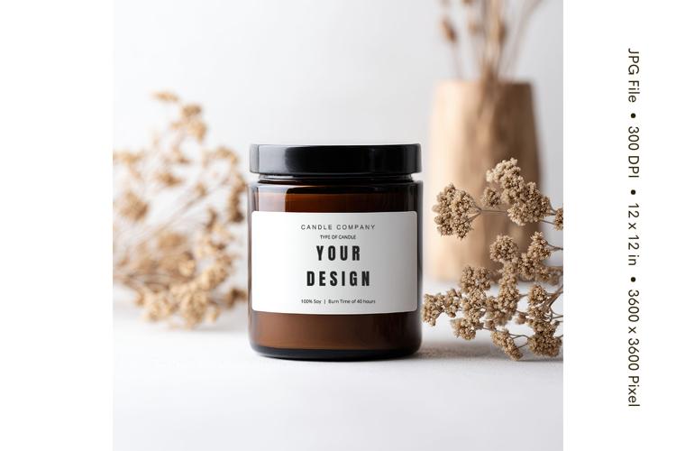 Candle Mockup Image 22