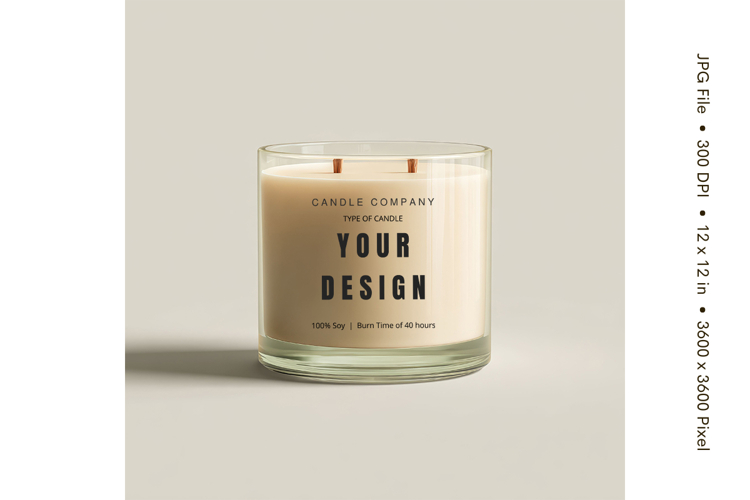 Candle Label Mockup Christmas Soy Jar Candle Amber Cozy_76