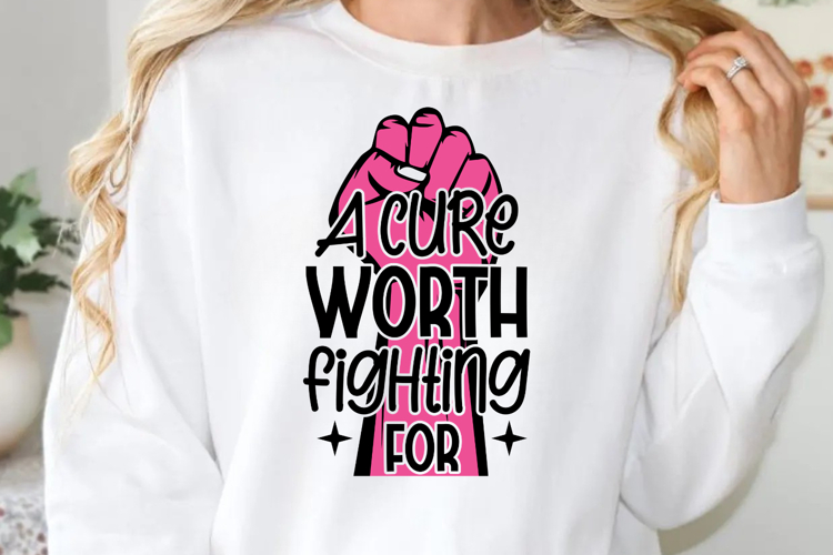 A cure worth fighting for SVG, Cancer Awareness SVG