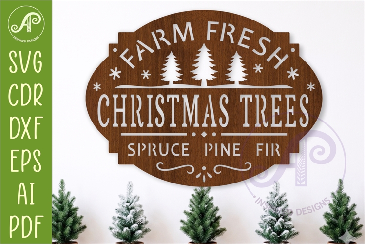 Fresh Cut Christmas Trees Svg Image 11