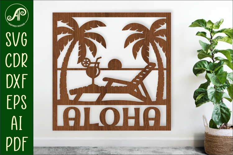 Beach lounger name wall art sign or card