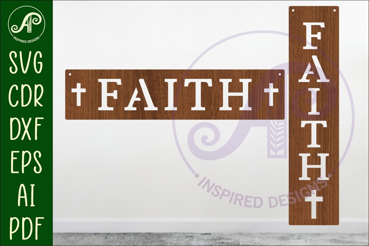 Faith Word wall art sign, SVG file