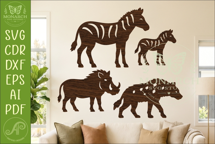 Safari Animal, African Wildlife Silhouettes 4