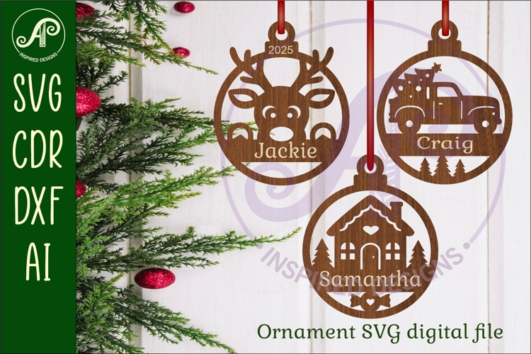 Traditional Christmas Ornaments SVG 2