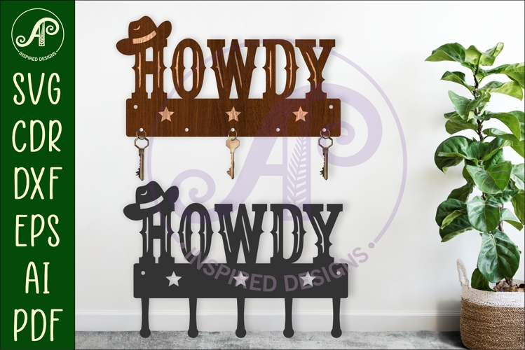 HOWDY Key holder designs for wood and metal