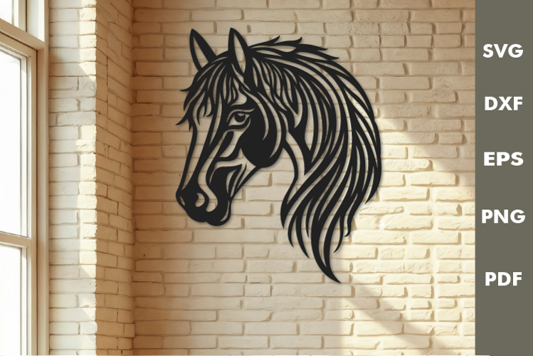 Horse Head SVG| Laser cut, Cricut, Silhouette