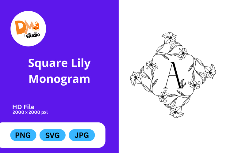 Floral Alphabet Svg Image 19