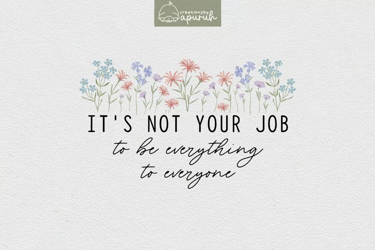 Floral Motivational Self-Care Quotes T-Shirt Design 04