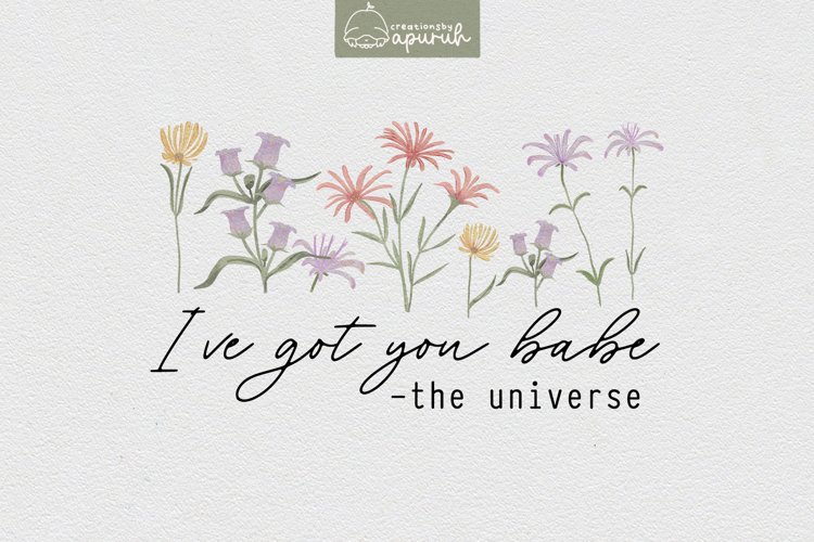Floral Motivational Self-Care Quotes T-Shirt Design 08 example image 1