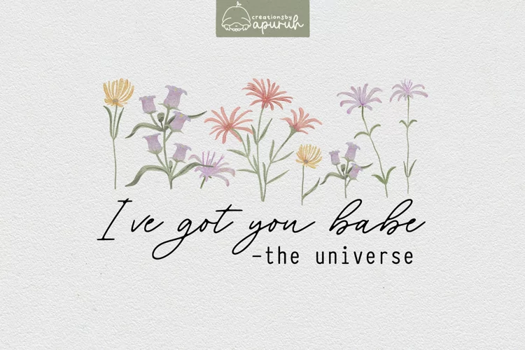 Floral Motivational Self-Care Quotes T-Shirt Design 08