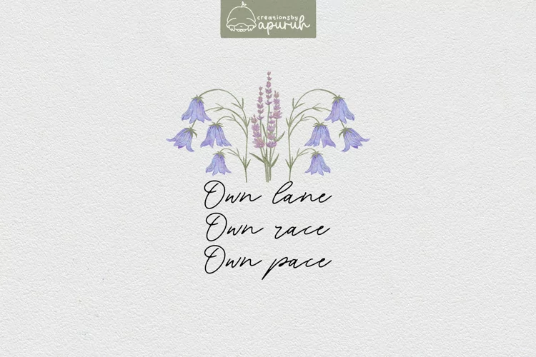 Floral Motivational Self-Care Quotes T-Shirt Design 10