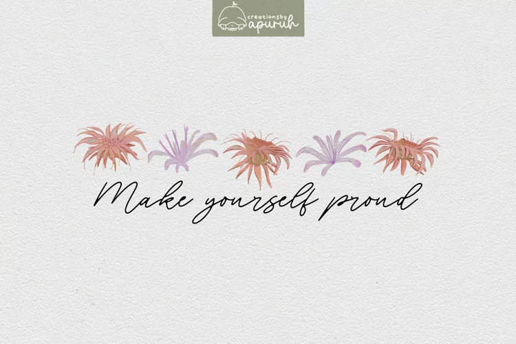Floral Motivational Self-Care Quotes T-Shirt Design 12