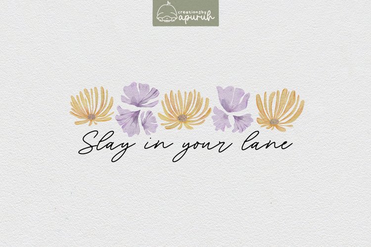 Floral Motivational Self-Care Quotes T-Shirt Design 13 example image 1