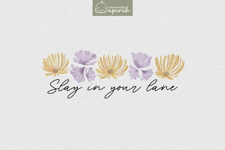 Floral Motivational Self-Care Quotes T-Shirt Design 13