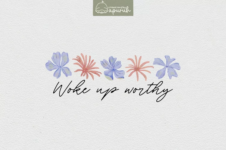 Floral Motivational Self-Care Quotes T-Shirt Design 14