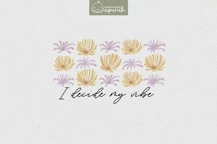 Floral Motivational Self-Care Quotes T-Shirt Design 16