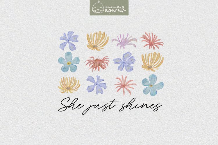 Floral Motivational Self-Care Quotes T-Shirt Design 17 example image 1