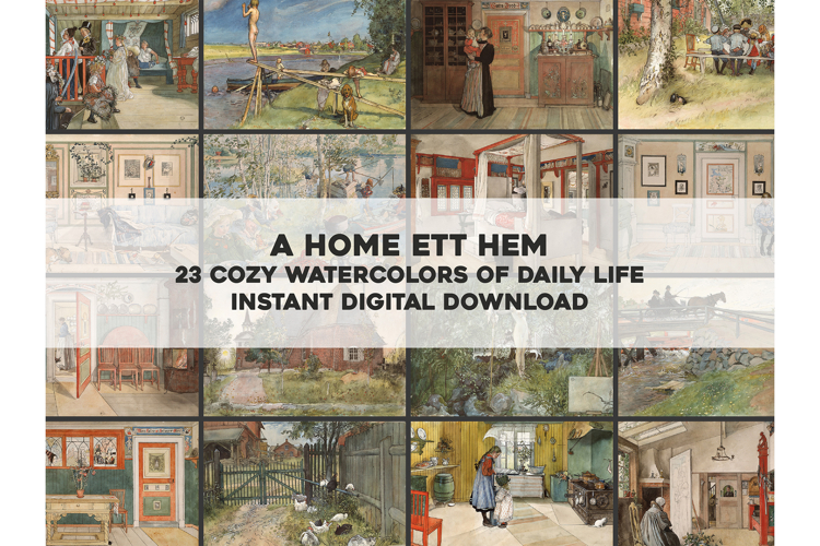 23 Cozy Image of Rural European Life Restored Images Bundle