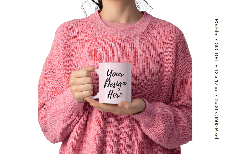 Christmas Winter Coffee Mug Mockups Template Blank Ceramic1