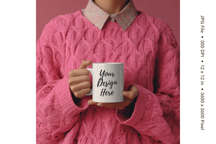 Christmas Winter Coffee Mug Mockups Template Blank Ceramic2