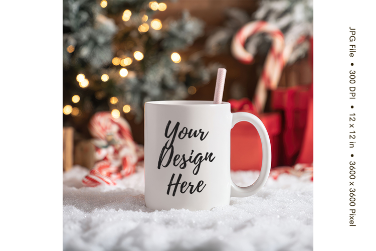 Christmas Winter Coffee Mug Mockups Template Blank Ceramic20
