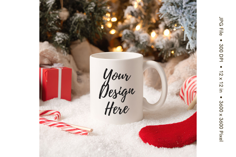 Christmas Winter Coffee Mug Mockups Template Blank Ceramic21