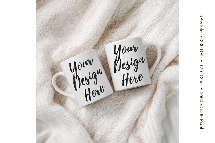 Christmas Winter Coffee Mug Mockups Template Blank Ceramic26