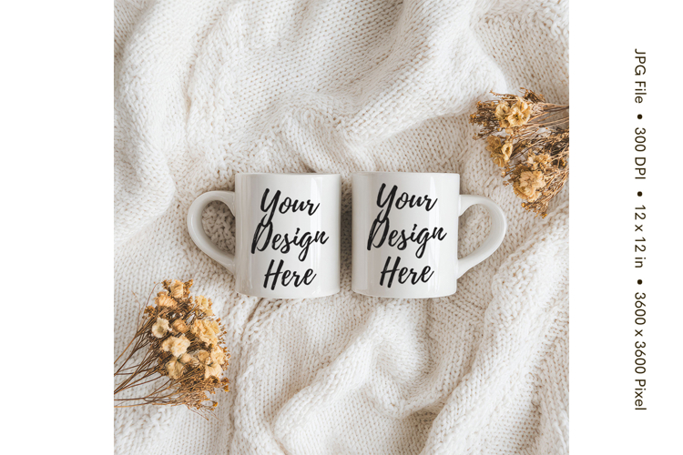 Christmas Winter Coffee Mug Mockups Template Blank Ceramic31