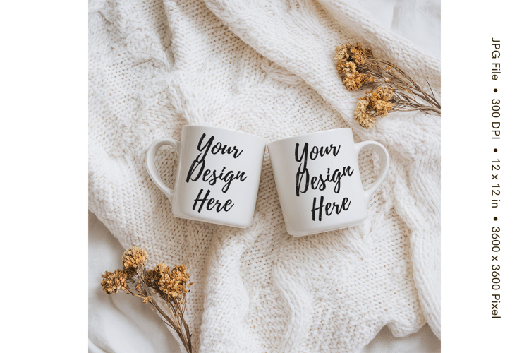 Christmas Winter Coffee Mug Mockups Template Blank Ceramic32
