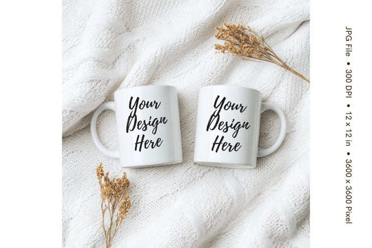 Christmas Winter Coffee Mug Mockups Template Blank Ceramic33